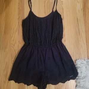 Navy Blue Romper